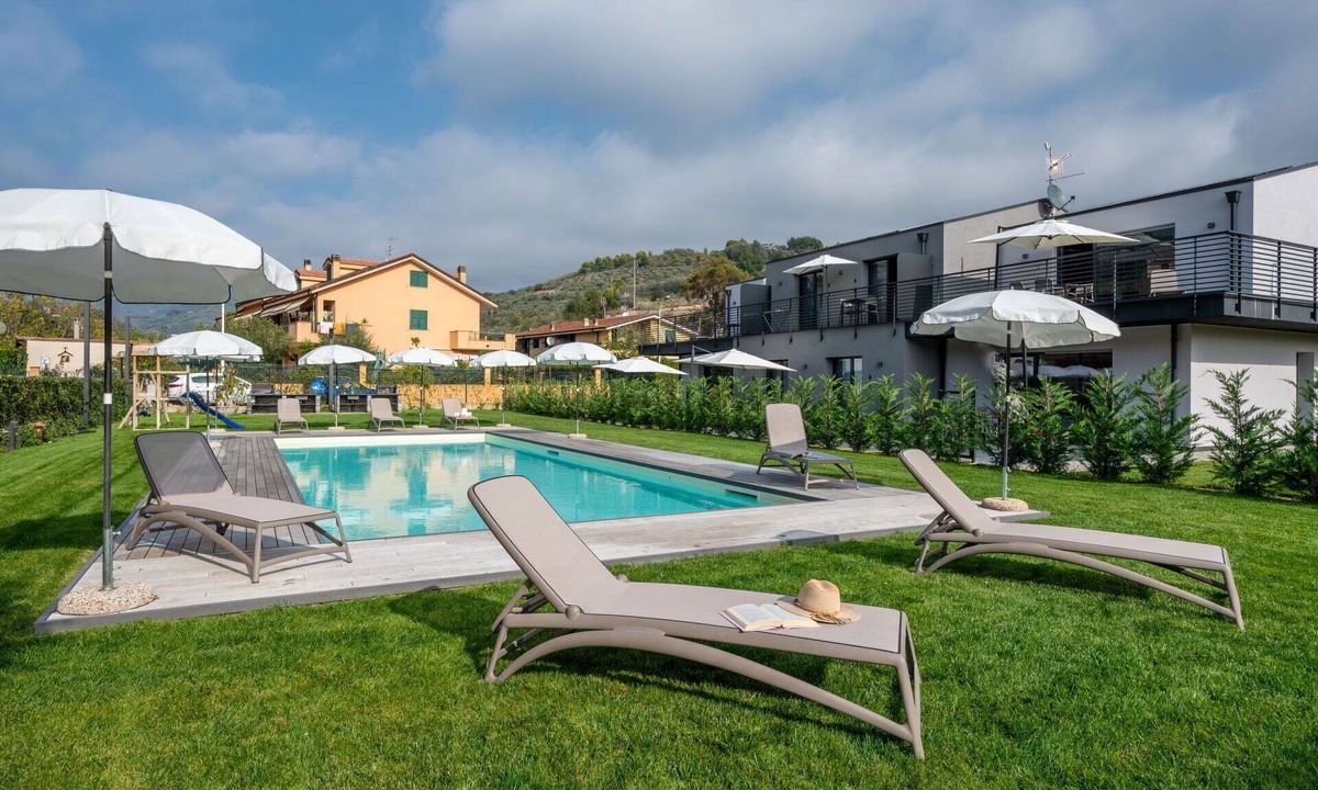 Caramagna Ligure Apartment | Lovely apartment for 6 guests with pool, A/C, WIFI, TV, terrace and pets allowed