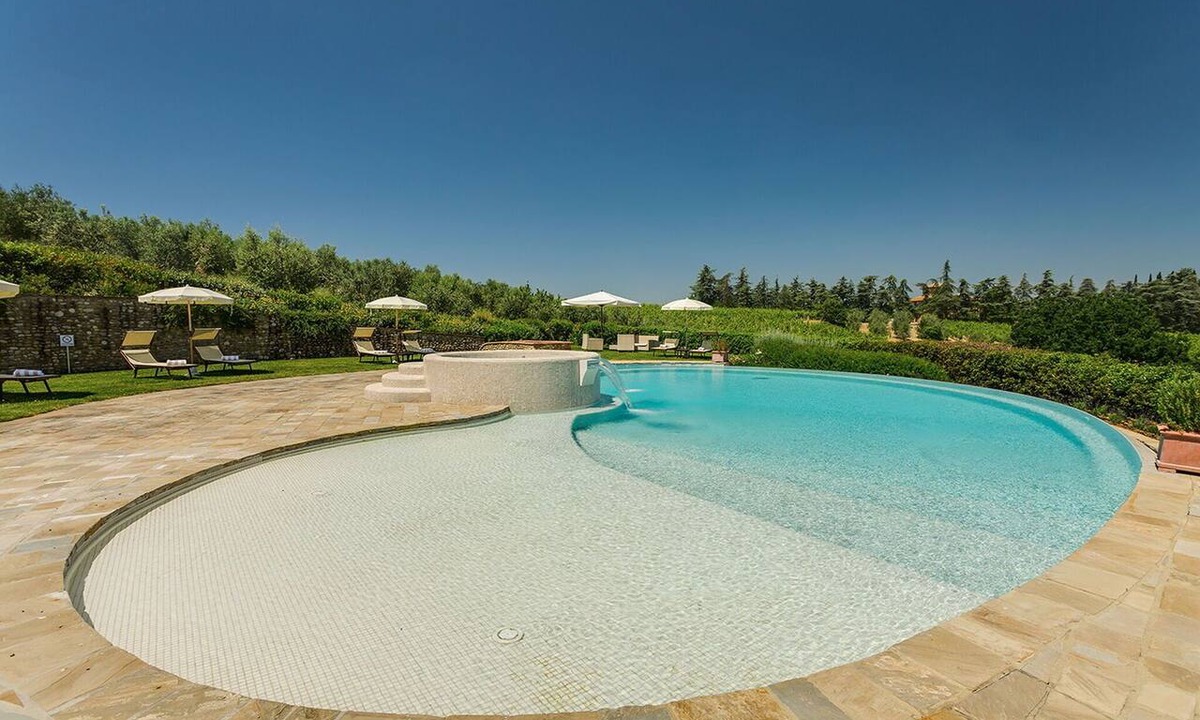 San Pietro in Bossolo Villa | Private Villa with sauna, private pool, WIFI, hot tub, A/C, TV, balcony, close to Greve In Chianti