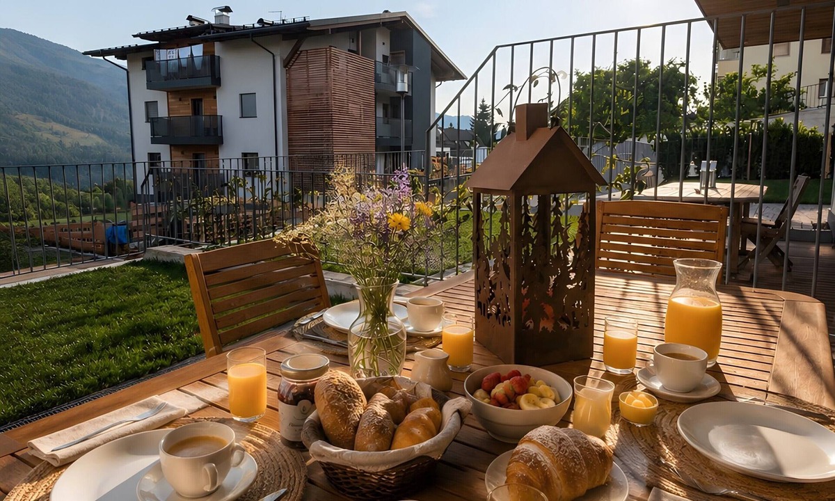 Cavalese Apartment | Rostrini Family Home Alpine Retreat with Mountain View