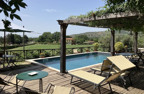 Cortona Villa | Beautiful private villa with private pool, WIFI, A/C, TV, patio and panoramic view, close to Cor.
