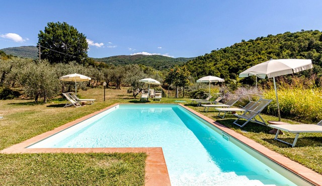 Apartment in Tuscan Farmhouse with Swimming Pool and All Amenities in Castelfranco Piandiscò