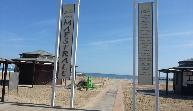Apartment on the beach with big balcony "Seaview" x 7 Persons in Rimini