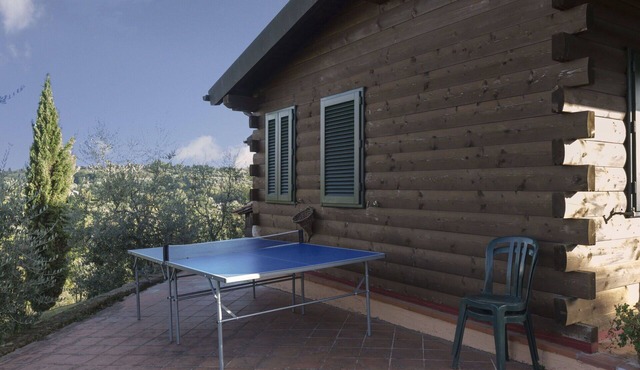 Lovely apartment with pool, A/C, WIFI, TV, terrace and panoramic view, close to San Gimignano in Sughera