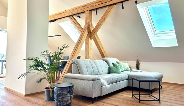 "Seeblick" guest house - Bright penthouse apartment on the outskirts of Salzburg in Seekirchen am Wallersee